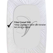 Vionel HomePamuk, Gece ve Yıldız Desenli Kapitone Sıvı Geçirmez Bebek ve Çocuk Yatak Alezi, Yatak Koruyucu Alez, Lastikli Çarşaf 60 x 120