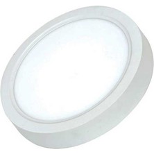 Ack 12W 3000K Günışığı Işık Sıva Üstü Yuvarlak LED Panel AP03-01200
