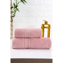 Hierapolis Banyo Havlu Seti 2'li- 70 x 135 cm - 50 x 85 cm Havlu Seti  Pamuk Banyo Havlusu