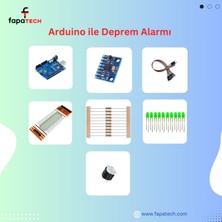 Fapatech Arduino ile Deprem Alarmı Sensörlü  Proje Seti/ E-Pdf Içerikli