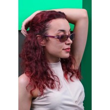 Kadın Pembe Kemik Polarize Retro Güneş Gözlüğü CS011 C17