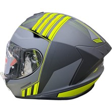 Rs2 Helmets Kapalı Kask (Mat Siyah/sarı)