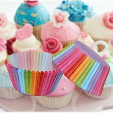 Noooar 50 Paket Cupcake Muffin Kutuları Kağı Çikolata Tutucular Dıy C-Çok (Yurt Dışından)