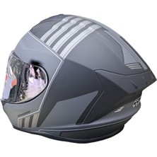 Rs2 Helmets Kapalı Kask (Mat Siyah/grı)