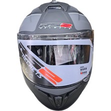 Rs2 Helmets Kapalı Kask (Mat Siyah/grı)