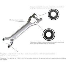 Fiona Bisiklet Tamir Anahtarı Yol Bisikleti Alt Braket Anahtarı Pedalı Anahtarı Aracı 16/17MM Bisiklet Tamir Aracı Aksesuarları (Yurt Dışından)