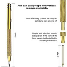 Fiona Paket Mıknatıslı Tungsten Karbür Çizici, Ekstra 12 Yedek Işaretleme Ucu ve 6 Inç Cetvel, Metal Sac Için. (Yurt Dışından)