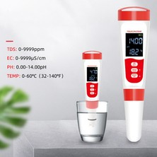 Fiona Ph Ölçer, Dijital 4'ü 1 Arada Ph Ec Tds Su Hidroponiği Için Sıcaklık Ölçer, Su Geçirmez ve Laboratuvar Için Ec Ppm Su Test Cihazı (Yurt Dışından)