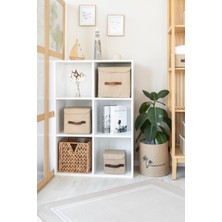 Art Bee Jüt Dolap Içi Organizer Takı, Makyaj, Banyo, Ofis Düzenleyici Kapaklı Saklama Kutusu 30X30X30 cm