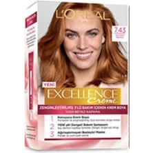 L'Oréal Paris L'OREAL PARİS EXCELENCE İNTENSE KİT SAÇ BOYASI 7.43-TARÇIN BAKIRI