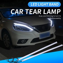 Deniz Tuning Audi A5 Uyumlu Gündüz Ledi, Far Üstü Altı Kayar LED 60 cm Selamlamalı Model