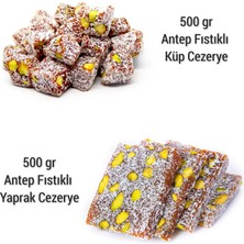 Gurmezza Cezerye Paketi (Fıstıklı Küp Cezerye 500 gr + Fıstıklı Yaprak Cezerye 500 Gr) (Mersin Cezeryesi)