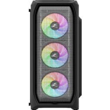 Zalman N5 Mf 500W Atx Mid Tower 4 Rgb Fanlı Kasa 1 x Kulaklık, 1 x Mikrofon, 2 x USB 2.0, 1 x USB 3.0, Fan Kontrol, Renkli Akralik Panel, PCI/AGP365MM