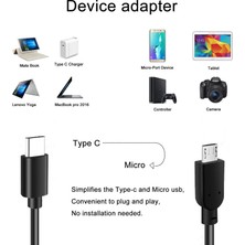 Keepro Type C To Mikro USB Şarj ve Data Kablosu 2m