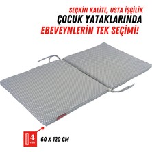 Xpermate Uyku Meleği, Anne Yanı Park Yatak Süngeri, Katlanır Bebek Yatak, Beşik Süngeri 60X120 Puantiyeli