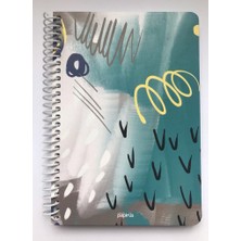 Colornote Papirüs Papirüs Hola Çizgili Defter Spiralli, Sert Kapaklı 120 Yaprak 16 x 23 cm