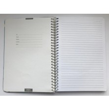 Colornote Papirüs Papirüs Hola Çizgili Defter Spiralli, Sert Kapaklı 120 Yaprak 16 x 23 cm