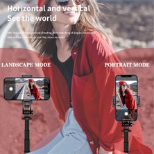 Ganbao Siyah Yeni 1560MM Kablosuz Selfie Çubuğu Tripod Iphone Android Akıllı Telefon Için Katlanabilir Monopod Standı Işık Dengesi Sabit Çekim Canlı (Yurt Dışından)