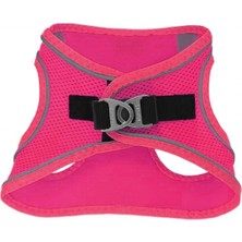 Markapet Üç Kilitli Sportif Kedi Köpek Göğüs Tasması 28-34 cm X-Small Pembe