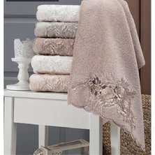 Pupilla Penye Güpürlü 6'Lı Paket El-Yüz Havlu 50*90 Candy 1012