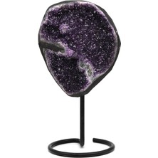 Safnaturel Ametist Doğal Taş Standlı Ham Parça