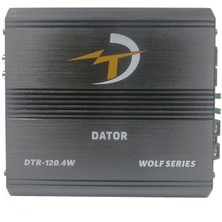 Dator DTR-120.4W Profesyonel 4 Kanal D Klas Anfi 120WRMS 1200W Maksimum Güç Mini Kasa Wolf Seri