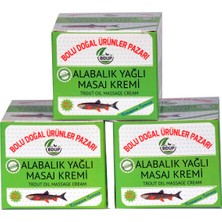 BDUP Alabalık Yağı Masaj Kremi 100 ml Doğal Ürünler Pazarı Bel ve Diz Ağrılarına Etkili 3 Adet