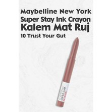 Maybelline New York Super Stay Ink Crayon Mat Kalem Ruj 10