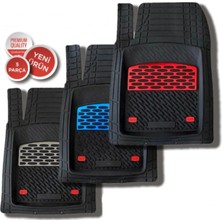 Carmall Kıa Stonıc 3D Paspas Üniversal Kırmızı