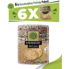 Glutensiz Fabrika Karabuğday Patlağı Sade 88 gr x  6'lı