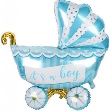Kidspartim Baby Car Folyo Balon Mavi