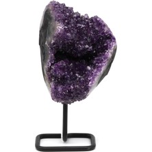 Safnaturel Ametist Doğal Taş Standlı Ham Parça