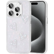 Case Street Casestreet Apple iPhone 15 Pro Max Kılıf Figürler Kabartma Eralli Parlak Silikon Kırmızı