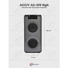 Aggıy AG-S19 Party Box Rgb Karaoke Setli Bluetooth Hoparlör