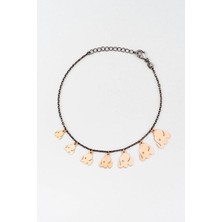 Bereketli Yolculuk 18 Ayar Rose Altın Kaplama 45 cm Gümüş Kolye