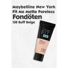 Maybelline New York Maybelline Fit Me Matte Poreless Fondöten 130 Buff Beige