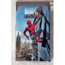 Mekta Home Bebek ve Çocuk Odası Spider-Man Desenli Yatak Örtüsü