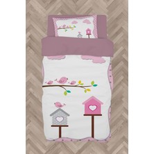 Mekta Home Bebek ve Çocuk Odası Kukş Yuvalı Desenli Nevresim Takımı