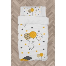 Mekta Home Bebek ve Çocuk Odası Üç Balonlu Seksek Desenli Nevresim Takımı