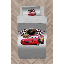 Mekta Home Bebek ve Çocuk Odası Gri Mcqueen Desenli Nevresim Takımı