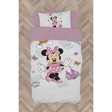Mekta Home Bebek ve Çocuk Odası Minnie Mause Küçük Figür Desenli Nevresim Takımı