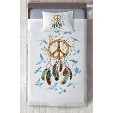 Mekta Home Bebek ve Çocuk Odası Kuş Desenli Yatak Örtüsü