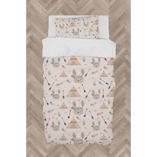 Mekta Home Bebek ve Çocuk Odası Tavşan ve Çadır Deseli Nevresim Takımı