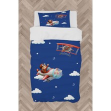 Mekta Home Bebek ve Çocuk Odası Uçak ve Bulut Desenli Nevresim Takımı