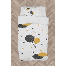 Mekta Home Bebek ve Çocuk Odası Balonlu Yıldız Desenli Nevresim Takımı