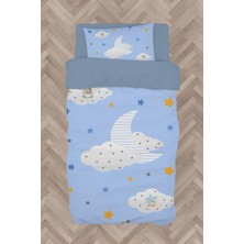 Mekta Home Bebek ve Çocuk Odası Bulut Üzerinde Uyuyan Kuzu Desenli Nevresim Takımı