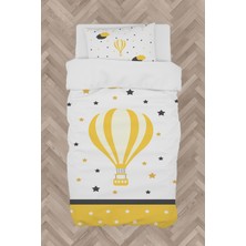 Mekta Home Bebek ve Çocuk Odası Uçan Balon ve Bulut Desenli Nevresim Takımı