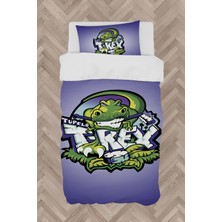 Mekta Home Bebek ve Çocuk Odası T-Rex Desenli Nevresim Takımı