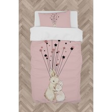 Mekta Home Bebek ve Çocuk Odası Sevimli Tavşan Desenli Nevresim Takımı