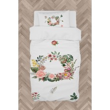 Mekta Home Bebek ve Çocuk Odası Çiçekli Çelenk Desenli Nevresim Takımı